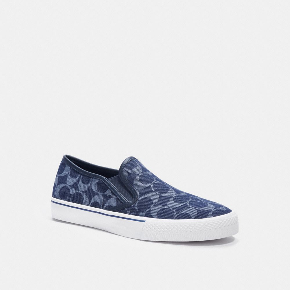navy coach sneakers