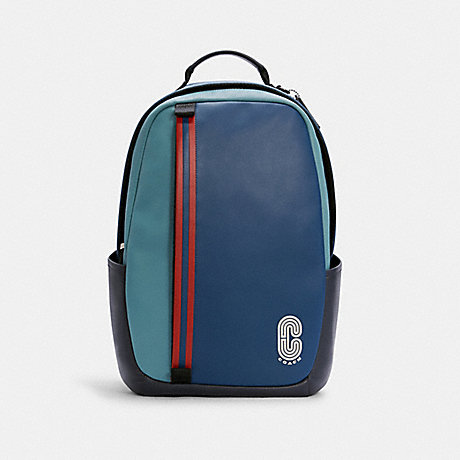 COACH EDGE BACKPACK WITH STRIPE -  - C4010