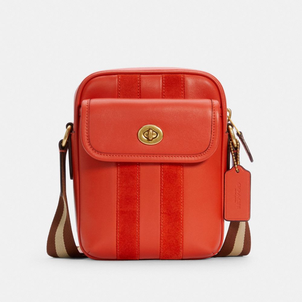 COACH C4032 - HERITAGE CROSSBODY WITH STRIPE B4/MANGO