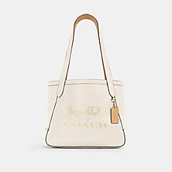 HORSE AND CARRIAGE TOTE 27 WITH HORSE AND CARRIAGE - IM/CHALK/VANILLA CREAM - COACH C4062