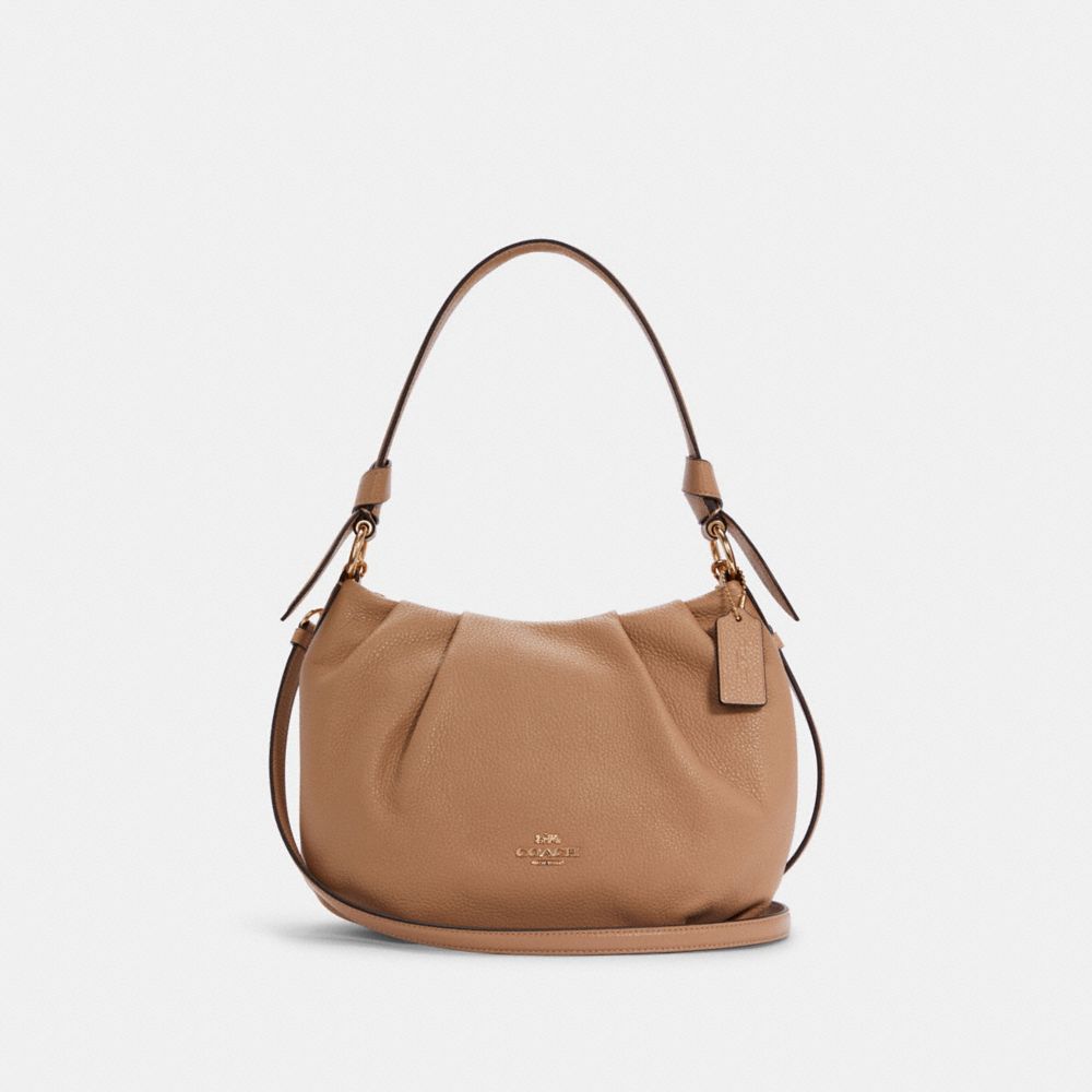 EVERLY SHOULDER BAG - IM/TAUPE - COACH C4068