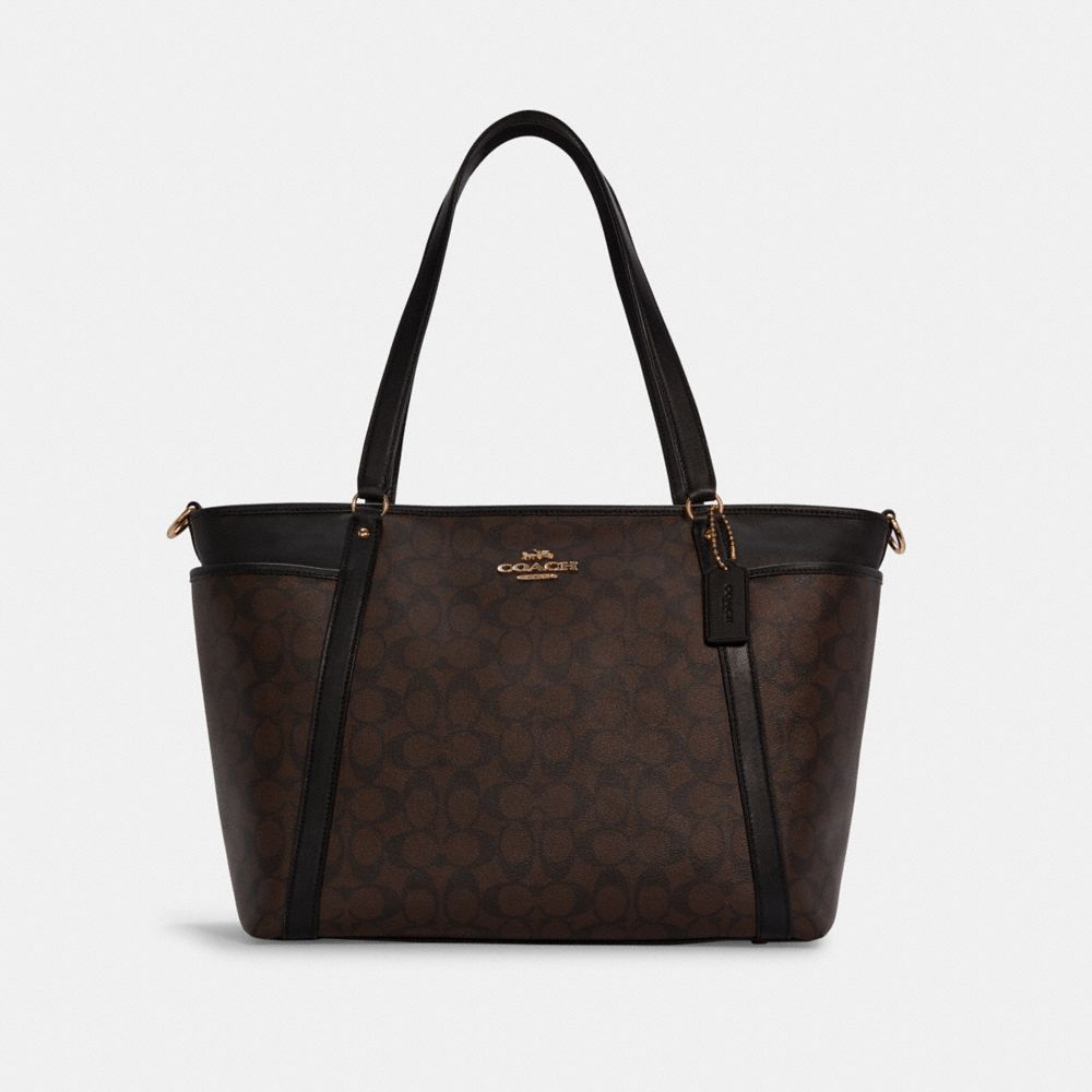 COACH BABY BAG IN SIGNATURE CANVAS - IM/BROWN BLACK - C4071