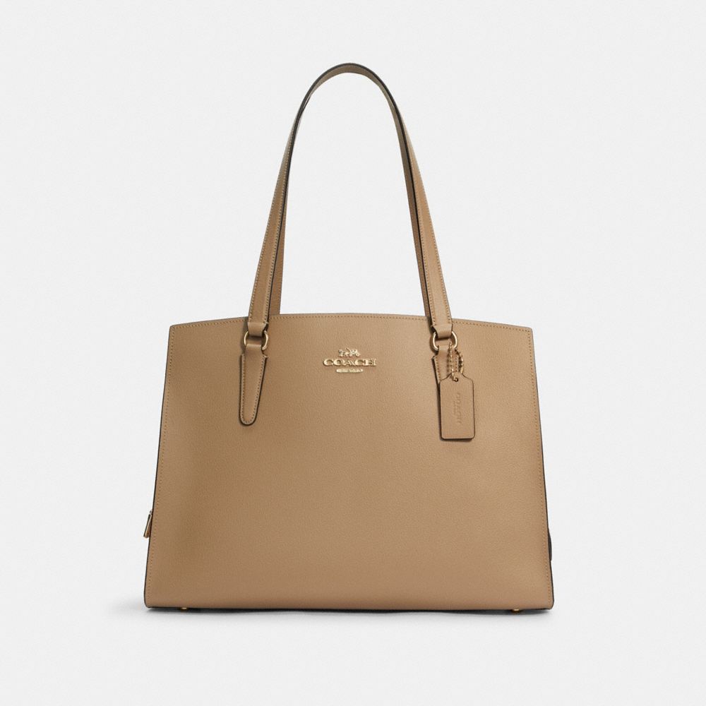 COACH C4077 Tatum Carryall 40 IM/TAUPE OXBLOOD