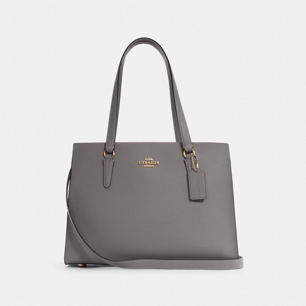 Tatum Carryall - GOLD/HEATHER GREY - COACH C4078