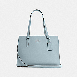 COACH C4078 Tatum Carryall SILVER/POWDER BLUE