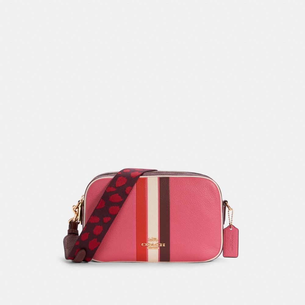 COACH C4079 - JES CROSSBODY IN COLORBLOCK WITH STRIPE IM/CONFETTI PINK MANGO MULTI