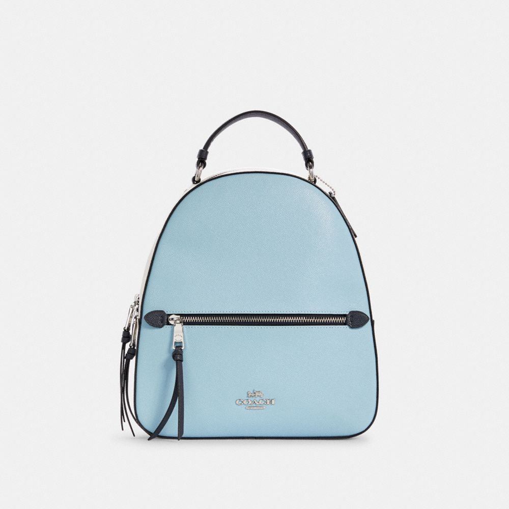 COACH C4082 JORDYN BACKPACK IN COLORBLOCK SIGNATURE CANVAS SV/WATERFALL MIDNIGHT MULTI