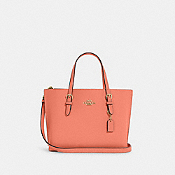 COACH C4084 Mollie Tote 25 GOLD/LIGHT CORAL