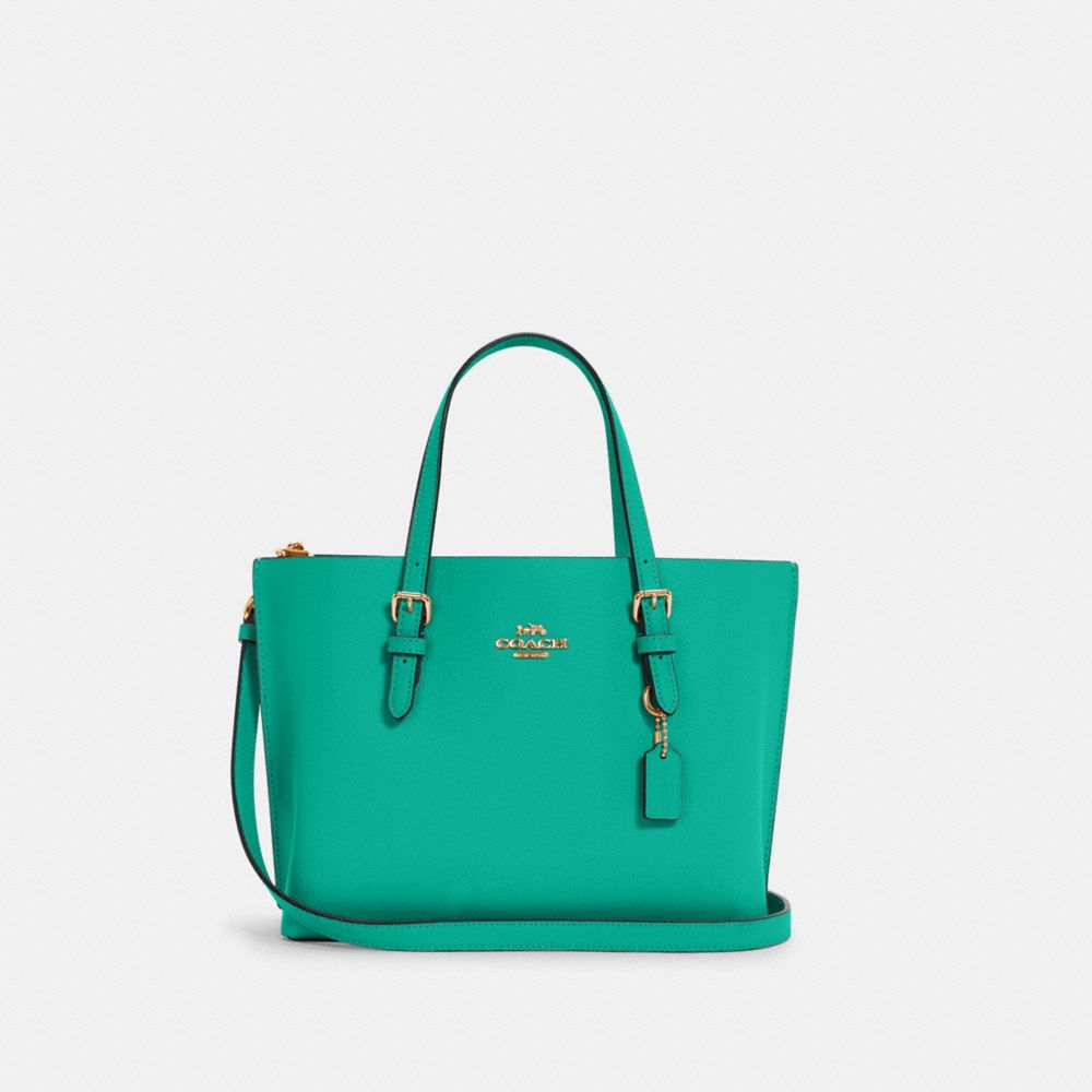 MOLLIE TOTE 25 - C4084 - IM/GREEN/VANILLA CREAM