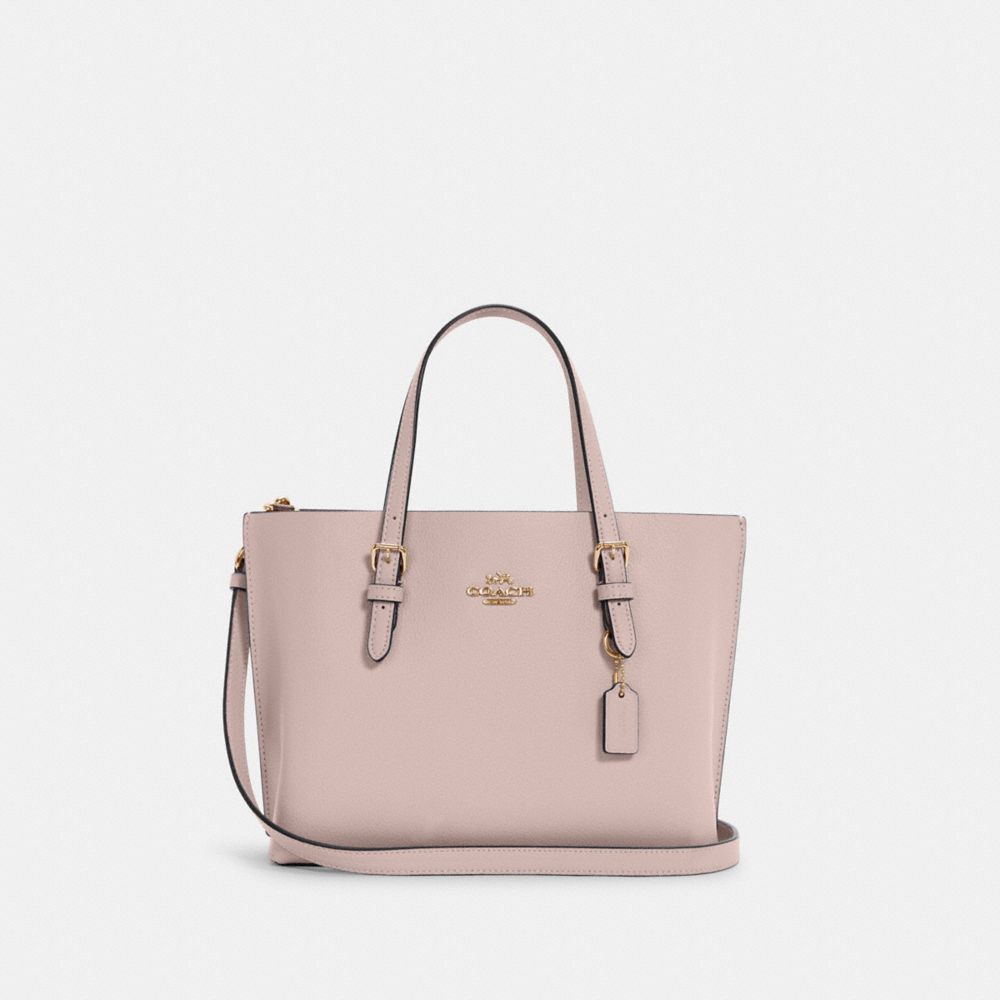 COACH C4084 - Mollie Tote 25 GOLD/WASHED MAUVE/CRANBERRY