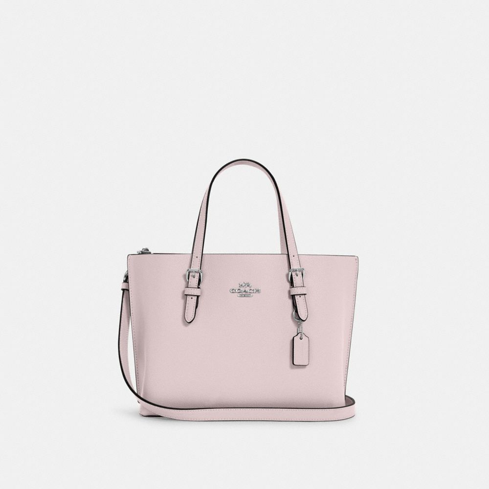 COACH C4084 Mollie Tote 25 Silver/Ice Pink