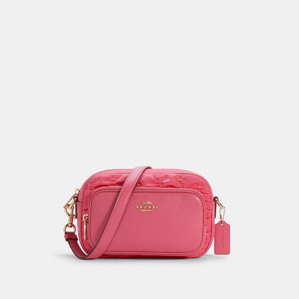 COURT CROSSBODY WITH RUCHING - IM/CONFETTI PINK - COACH C4095