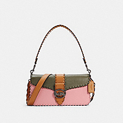 GEORGIE SHOULDER BAG IN COLORBLOCK WITH WHIPSTITCH - C4105 - QB/SURPLUS/BUBBLEGUM MULTI