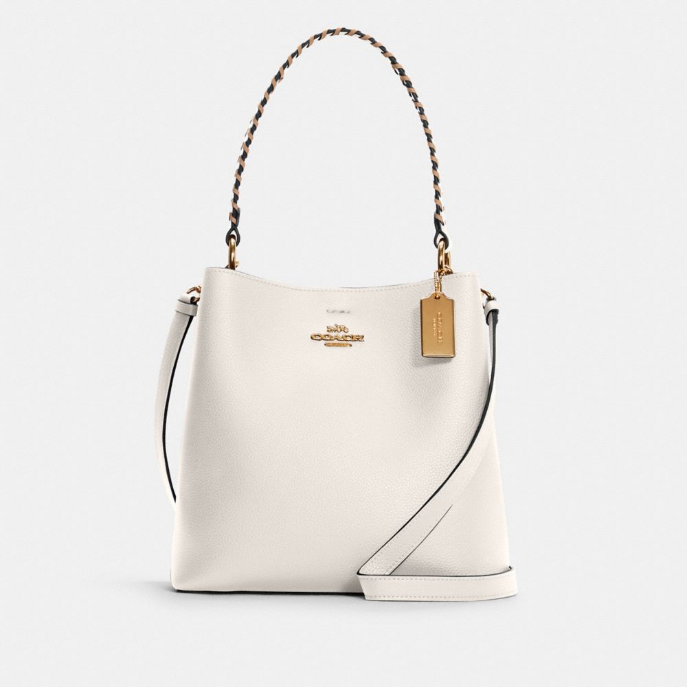 COACH C4109 - Town Bucket Bag With Whipstitch GOLD/CHALK TAUPE  MULTI