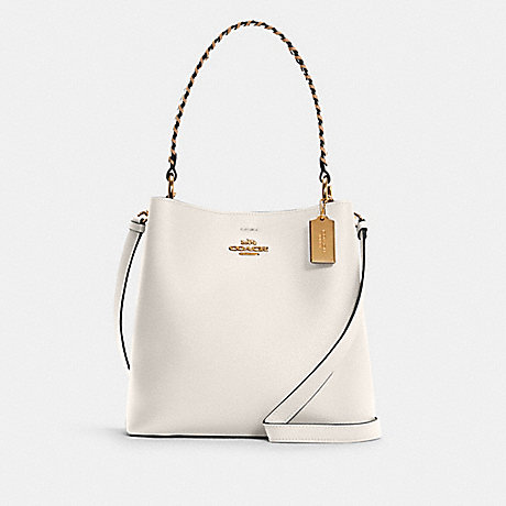 COACH C4109 Town Bucket Bag With Whipstitch GOLD/CHALK-TAUPE--MULTI