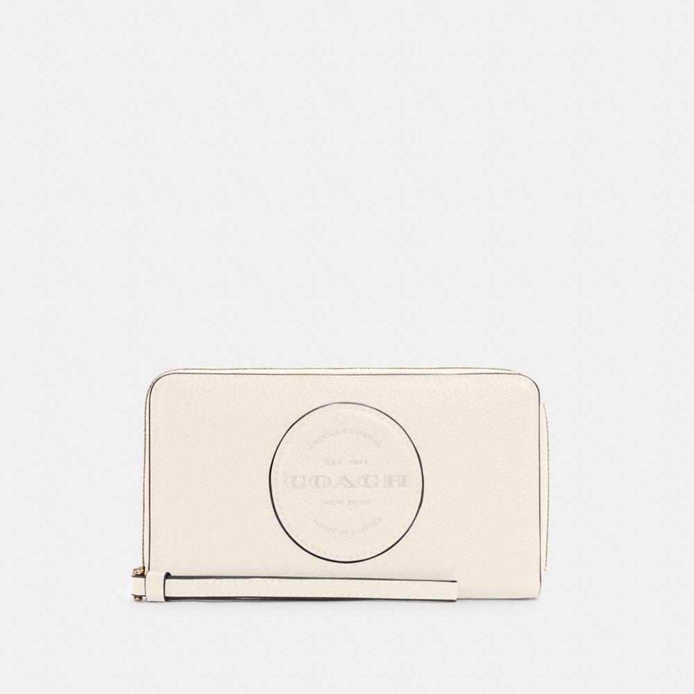 COACH C4111 Dempsey Large Phone Wallet IM/CHALK