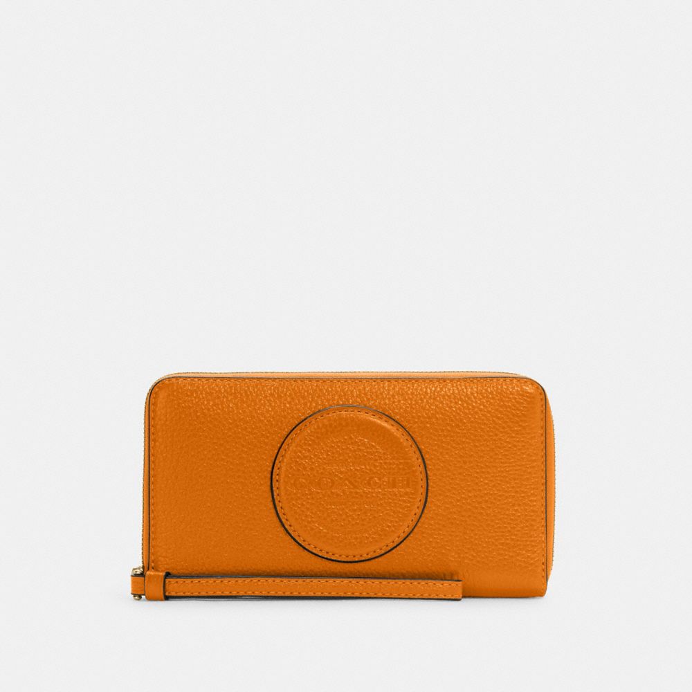 COACH C4111 Dempsey Large Phone Wallet IM/Light Orange