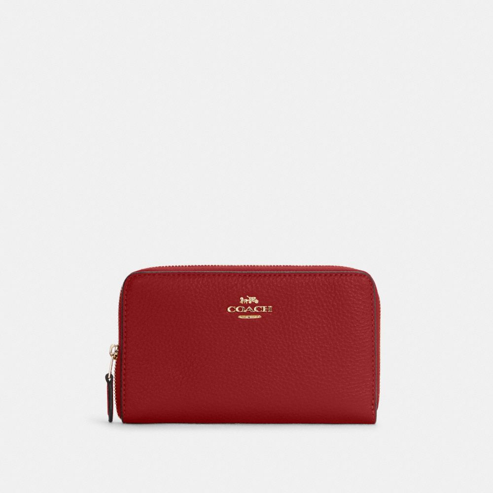 Medium Id Zip Wallet - GOLD/1941 RED - COACH C4124