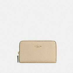 Medium Id Zip Wallet - C4124 - Gold/Ivory