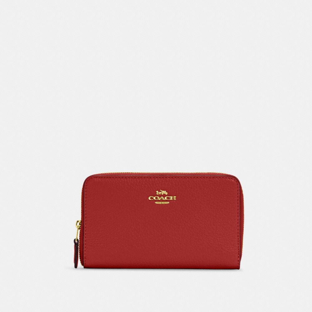 Medium Id Zip Wallet - C4124 - IM/Red Apple