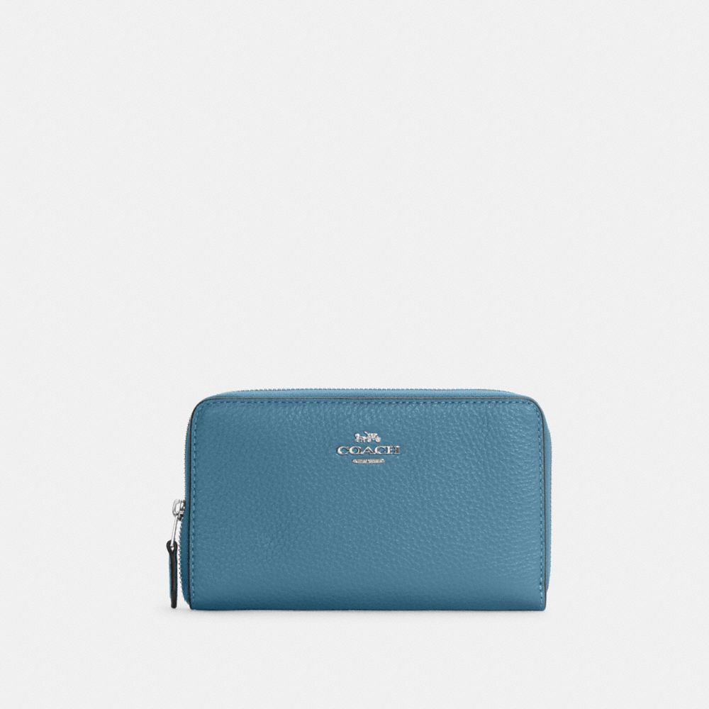 Medium Id Zip Wallet - C4124 - SV/Pacific Blue