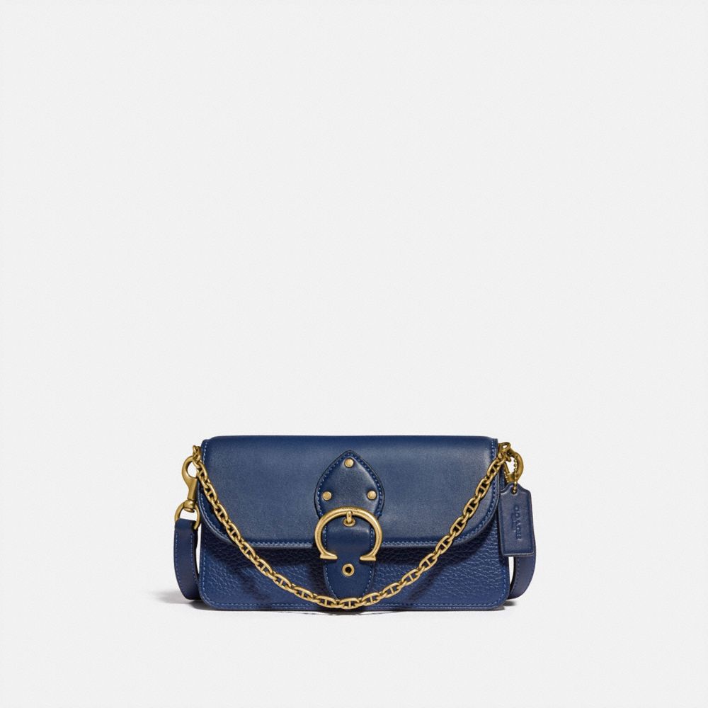 COACH C4207 Beat Crossbody Clutch BRASS/DEEP-BLUE