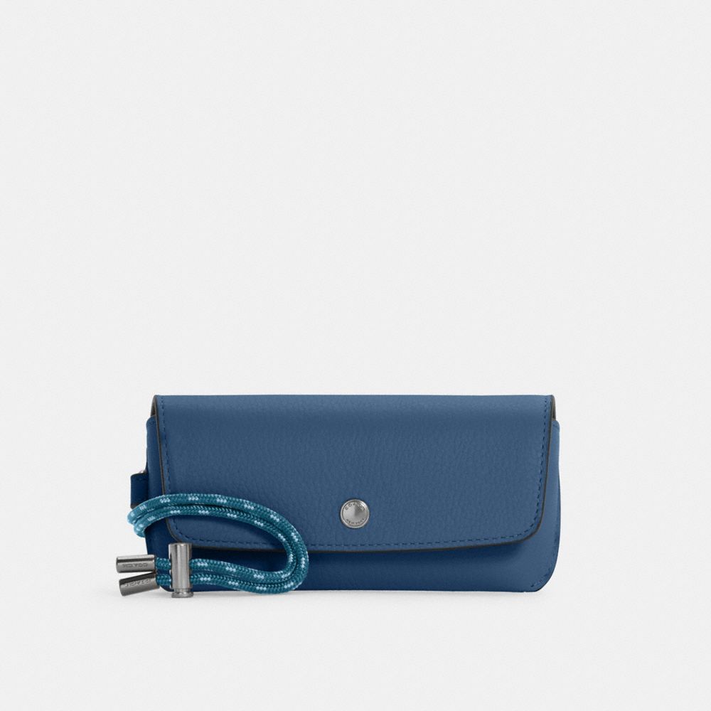 COACH SUNGLASS CASE - QB/JEWEL BLUE - C4237