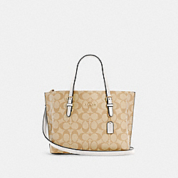 COACH C4250 Mollie Tote 25 In Signature Canvas GOLD/LIGHT KHAKI CHALK