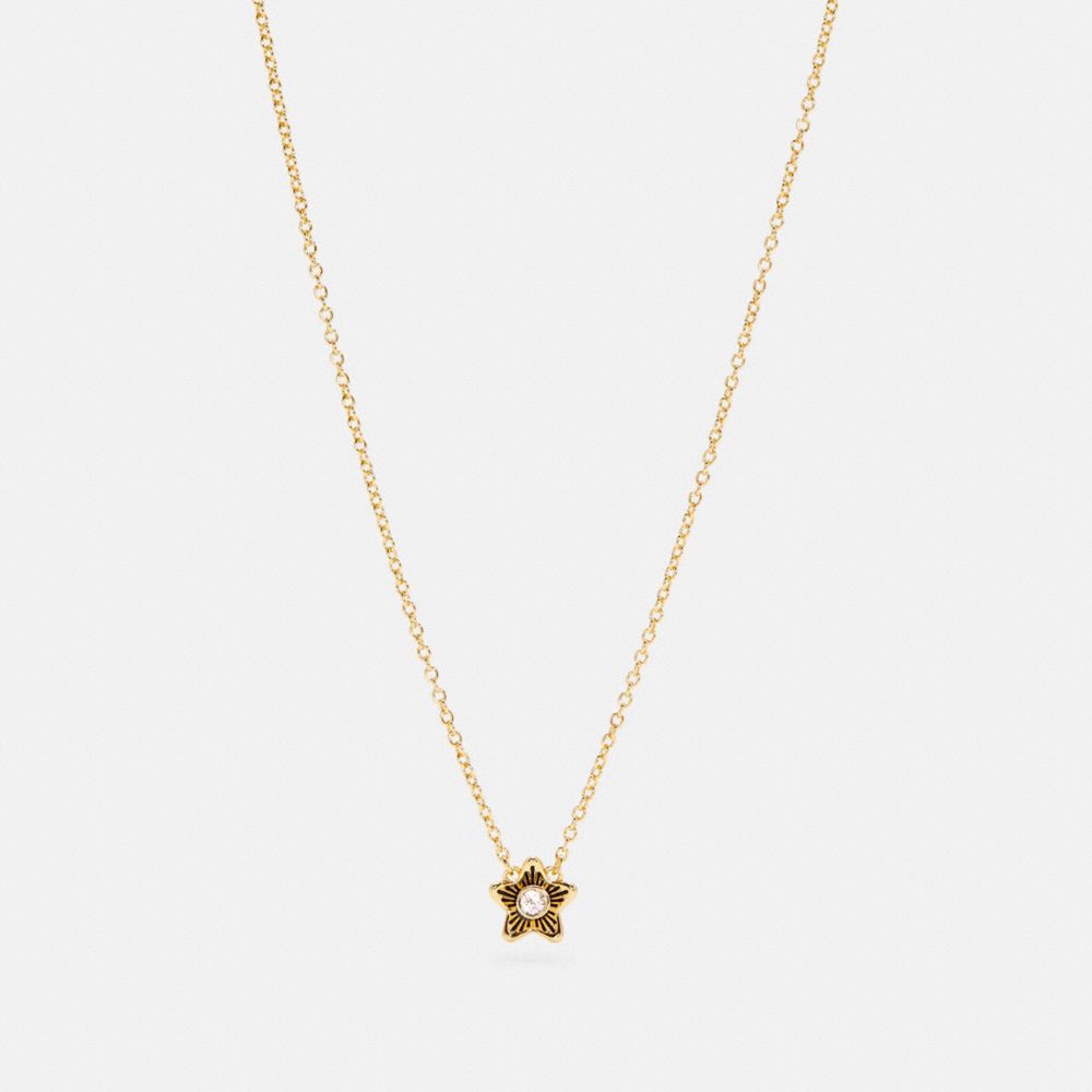 COACH C4263 - WILDFLOWER PENDANT NECKLACE GOLD