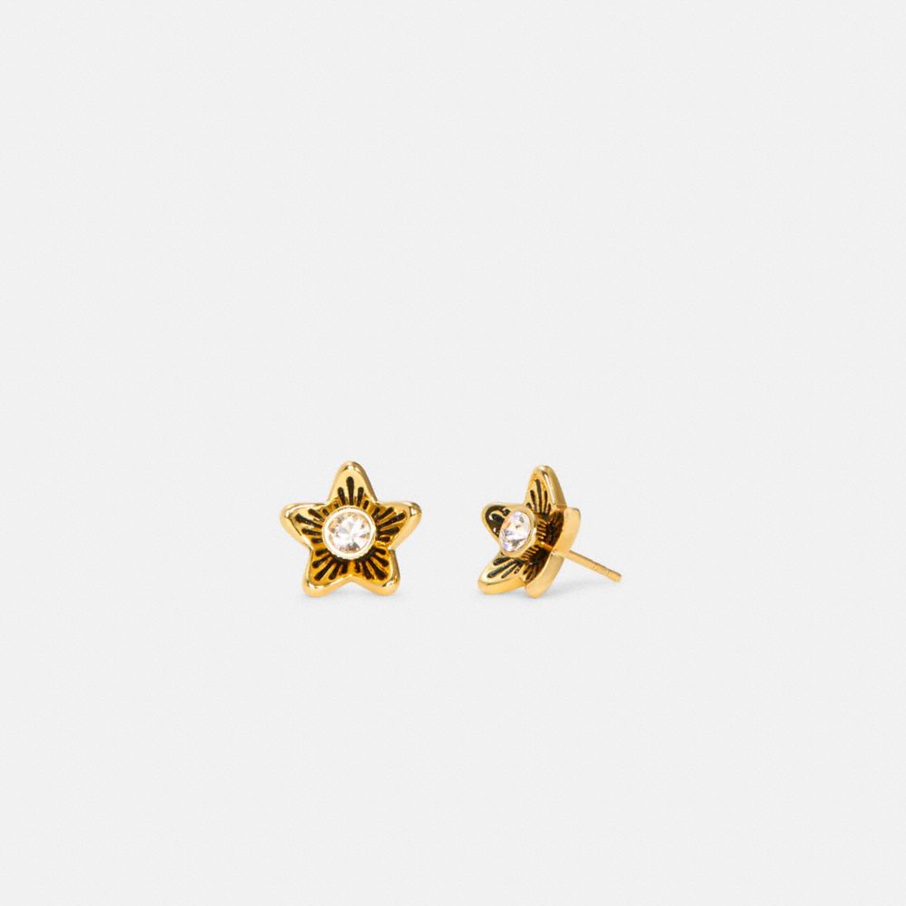 COACH C4270 Wildflower Stud Earrings GOLD