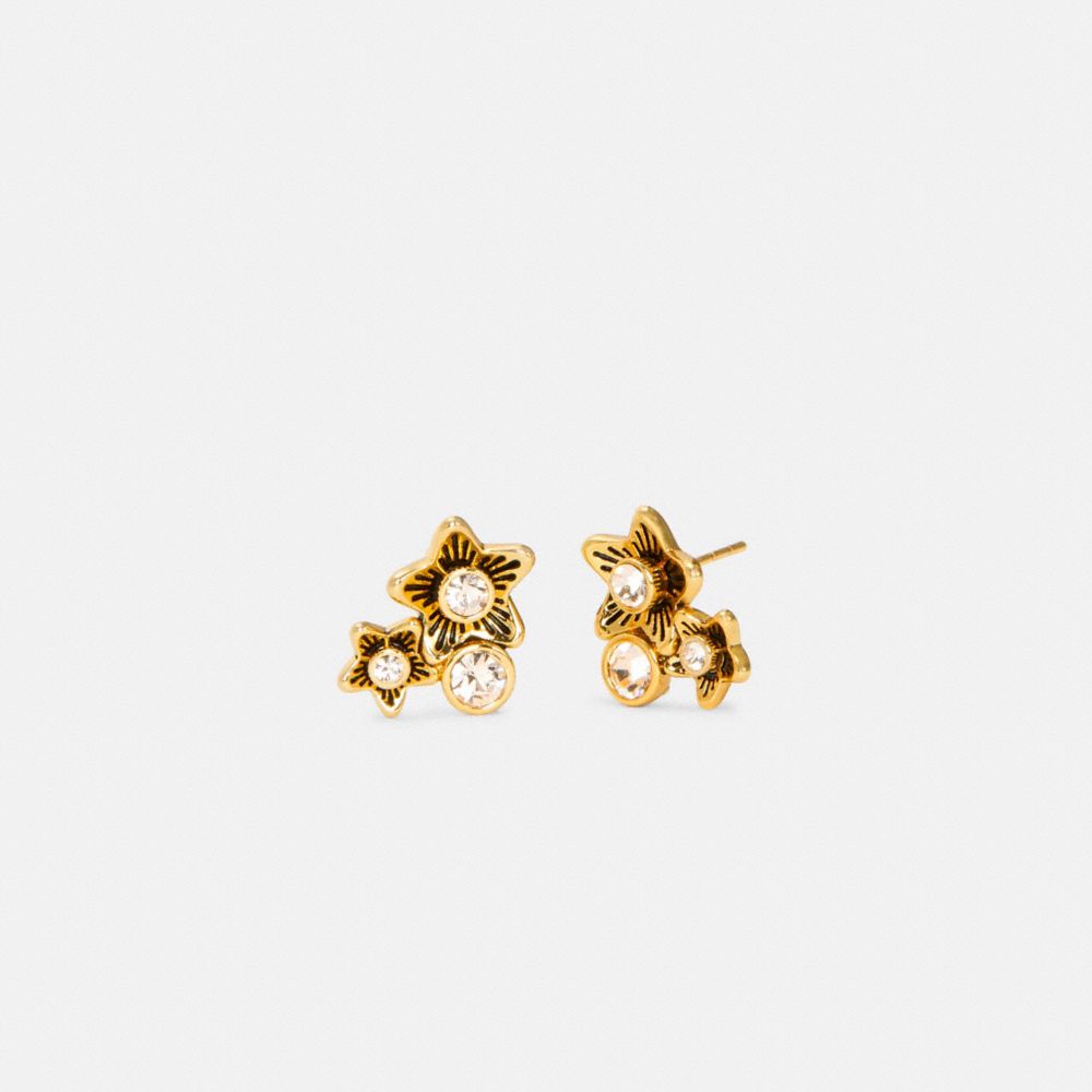 COACH C4271 Wildflower Cluster Stud Earrings GOLD