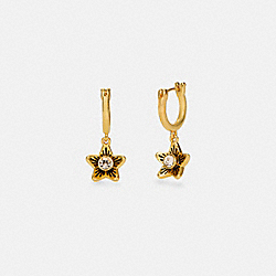 WILDFLOWER HUGGIE EARRINGS - GOLD - COACH C4272