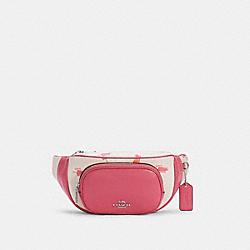 COACH C4276 Court Belt Bag With Popsicle Print SV/CHALK MULTI