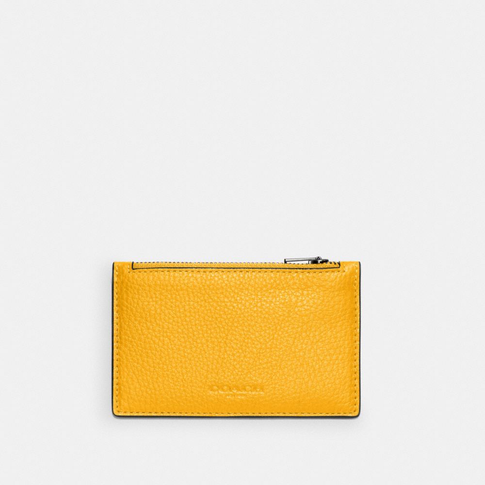 ZIP CARD CASE - C4280 - QB/OCHRE