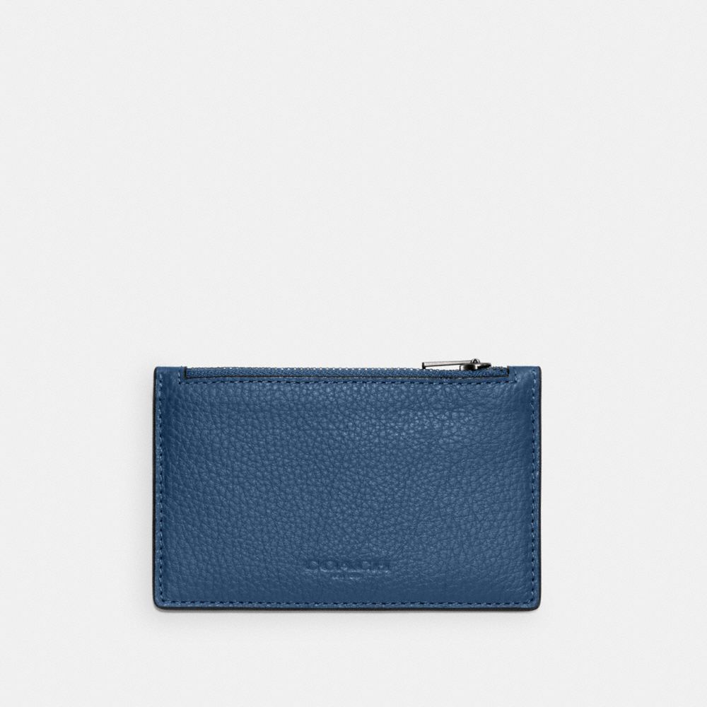 COACH C4280 ZIP CARD CASE QB/JEWEL-BLUE