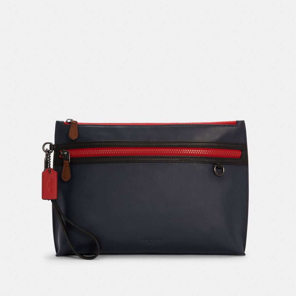 CARRYALL POUCH IN COLORBLOCK - QB/MIDNIGHT MULTI - COACH C4288