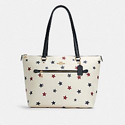COACH GALLERY TOTE WITH AMERICANA STAR PRINT - ONE COLOR - C4299