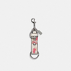 TRIGGER SNAP BAG CHARM WITH POPSICLE PRINT - SV/CHALK MULTI - COACH C4304