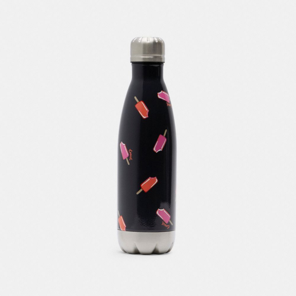 COACH C4320 Water Bottle With Popsicle Print SV/MIDNIGHT NAVY MULTI