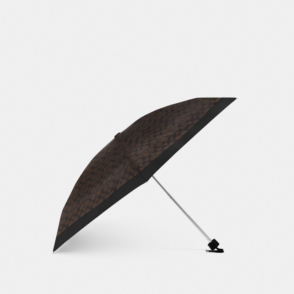 COACH C4322 Uv Protection Signature Mini Umbrella GOLD/BROWN BLACK