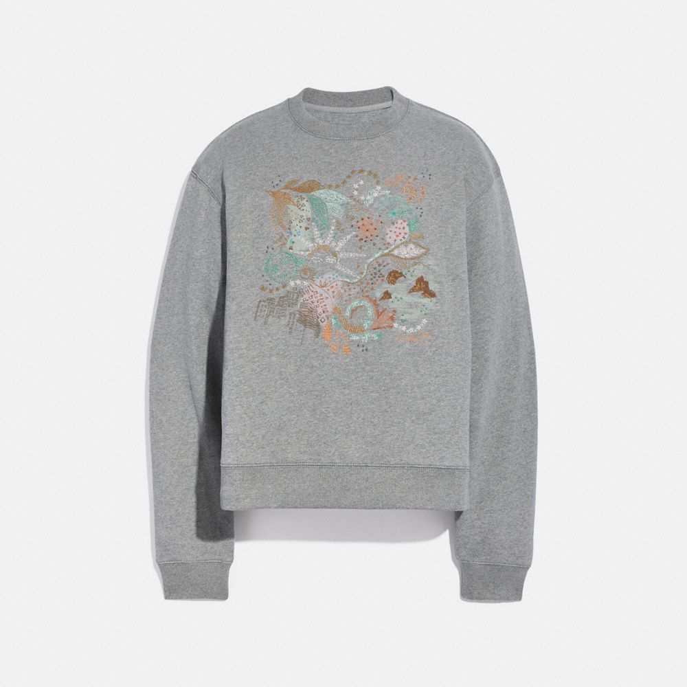 Doodle Embroidered Sweatshirt