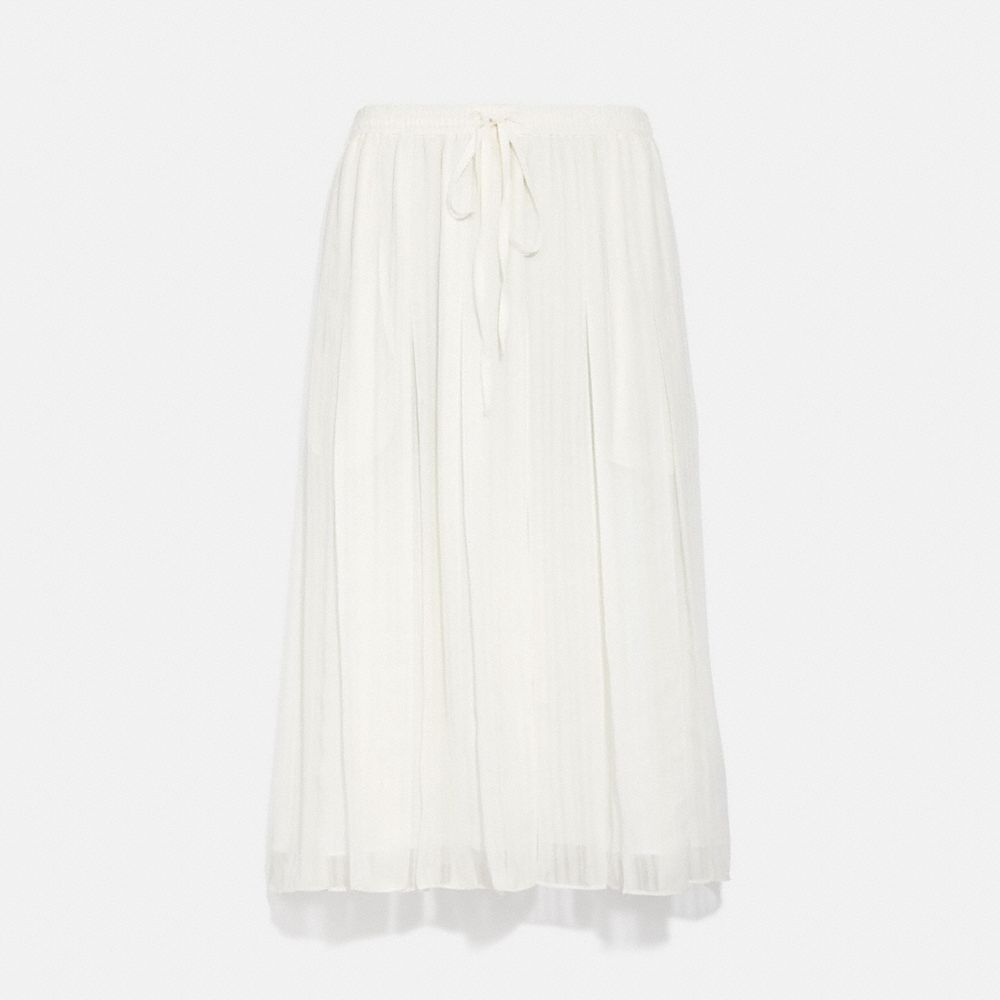 C4368 - Gathered Waist Skirt Ivory