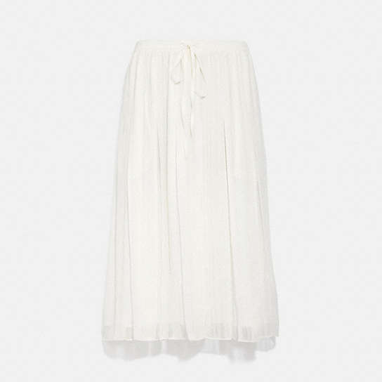 C4368 - Gathered Waist Skirt Ivory