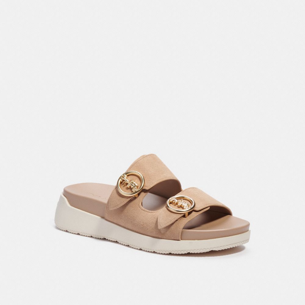 COACH C4387 GABLE SANDAL TAUPE