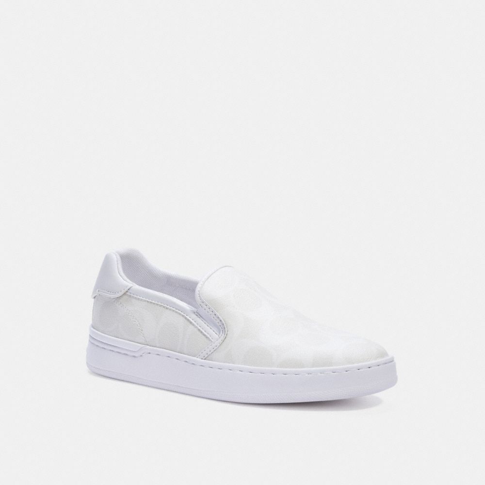 COACH C4392 WELLS SLIP ON SNEAKER OPTIC WHITE