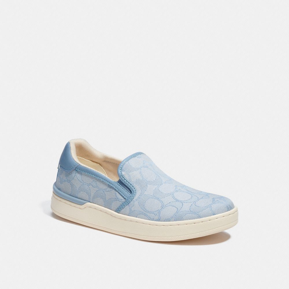 COACH Wells Slip On Sneaker - LIGHT BLUE - C4393