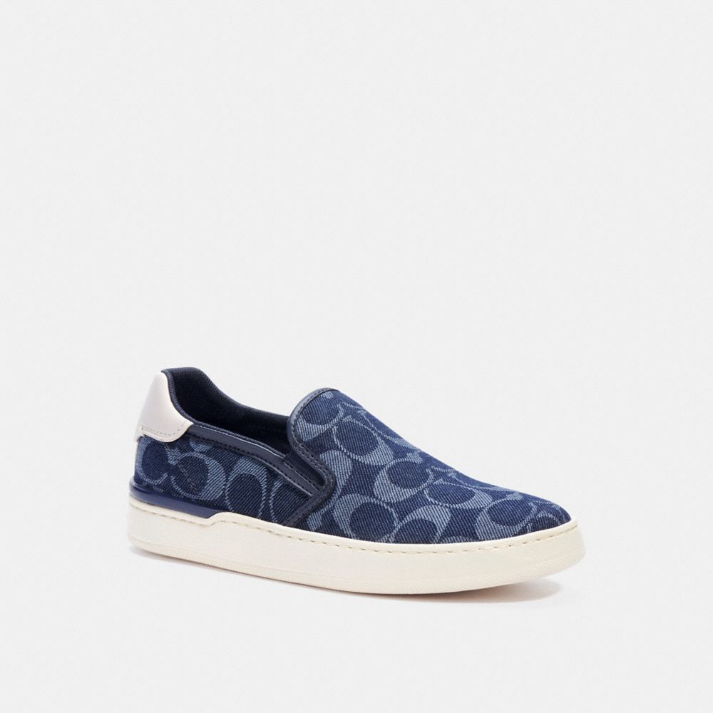 COACH C4394 WELLS SLIP ON SNEAKER DENIM