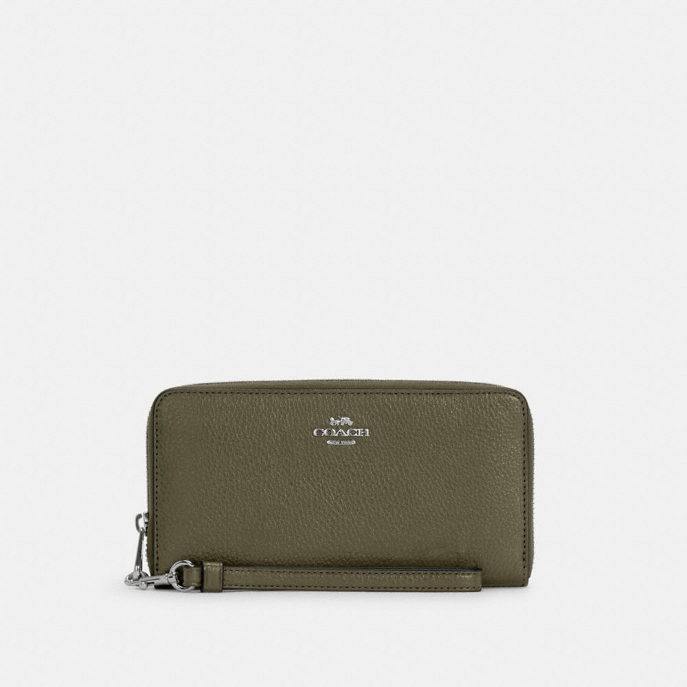 COACH C4451 LONG ZIP AROUND WALLET SV/SURPLUS