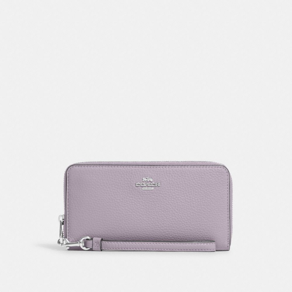 Long Zip Around Wallet - C4451 - Silver/Mist