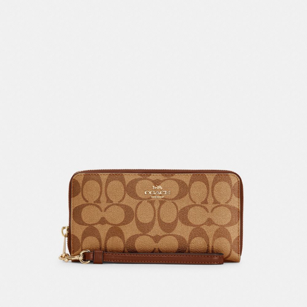 Coach khaki saddle online 2 wallet